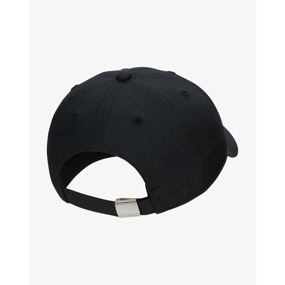 Nike Metal Chrome Swoosh Black Baseball Golf Cap Hat Kids Youth One Size - Picture 2 of 13